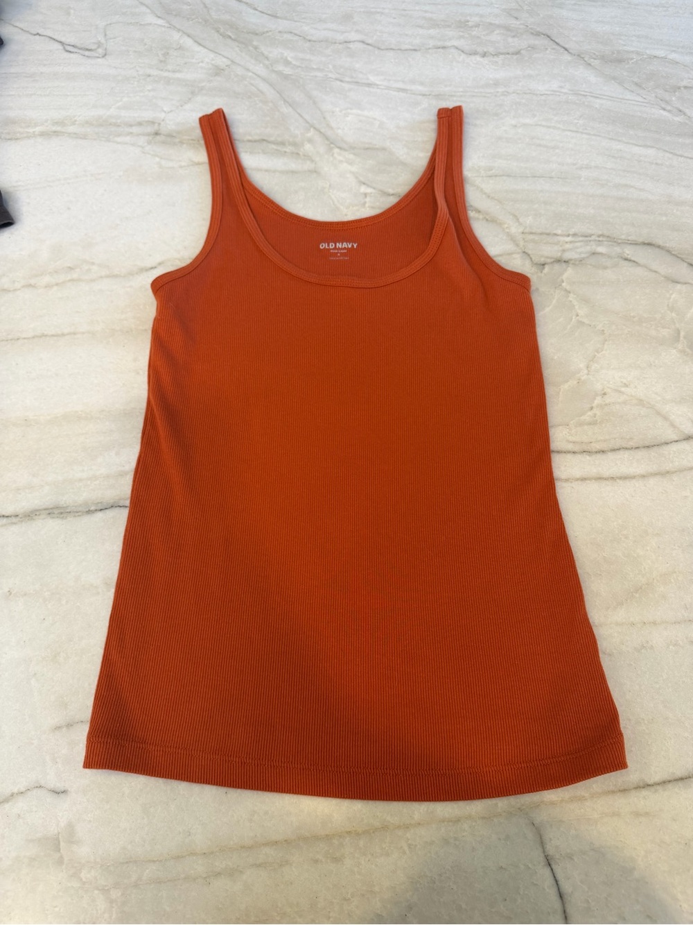 Old Navy Women’s Rust Orange Ribbed Tank